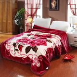 床上用品超柔加厚双层拉舍尔毛毯秋冬保暖单人双人厚盖毯子特价