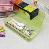 TNT简约透明筷子盒带盖沥水筷子笼塑料多功能筷子架筷子筒收纳包