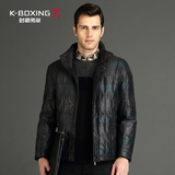 劲霸羽绒服 2016冬装新款正品男士短款加厚保暖夹克外套 FRHX4515
