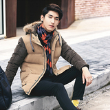 韩版修身小清新轻熟型男士羽绒服加厚短款冬季学院风男装保暖外套