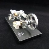 斯特林发动机模型DIY 启星动力金属底板发电机模型 科普益智玩具