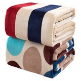 然轩家纺毛毯夏季法兰绒珊瑚绒薄毯子盖毯空调毯单双人床单毛巾被