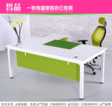 上海新款简约钢架屏风办公家具大班台老板桌经理桌单人位主管桌椅