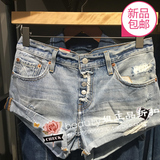 Levi's专柜代购 夏季新款女式牛仔短裤 24499-0000