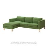 宜家家居代购ikea卡斯塔双人客厅休闲布艺沙发 多功能沙发床正品