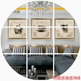 欧式抽象客厅有框画装饰画油画布 沙发背景墙挂画玄关墙壁画