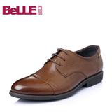Belle/百丽夏季专柜同款牛皮系带商务休闲男鞋皮鞋3SE01BM5