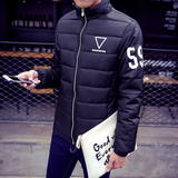 2015冬季新款便宜男装纯色棉服青年韩版棉衣男士修身轻薄棉袄外套