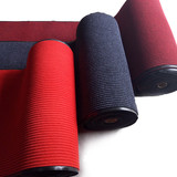 PVC双条纹地垫/门口垫/卷材走廊地毯/防滑防水蹭脚垫定制可裁剪