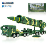 凯迪威DF-31A洲际弹道导弹模型发射车儿童玩具合金军事模型