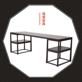 新中式家具大班台画案中式实木书桌写字台现代书房家具实木书桌椅