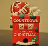 mm巧克力豆糖果机 M&M 圣诞节倒计时糖果机