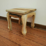 凳子实木 原木复古小凳木椅子正方凳 时尚凳子木头凳香樟大凳子