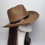 西部牛仔帽子男女夏天户外遮阳帽太阳帽草帽沙滩帽中年礼帽爵士帽