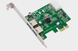 USB3.0扩展卡 nec芯片台式机PCI-e转USB3.0扩展卡 2口PCI-EuSB卡