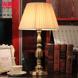 欧式复古风格大厅台灯 时尚古典民国床头灯现代中式简约卧室台灯