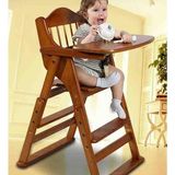 童实木餐椅 多功能便捷折叠婴儿吃饭餐桌椅 宝宝可调节座椅