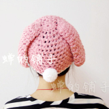 春夏16款手工编织韩国文艺创意毛线帽兔子耳朵尾巴婴幼儿童成人帽