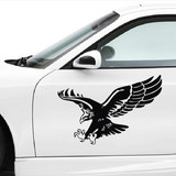 车门贴纸老鹰车身个性创意引擎盖机盖车贴汽车遮挡划痕装饰拉花