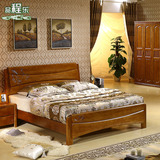 新款中式实木家具套装组合卧室现代成套结婚橡木床衣柜四五六件套