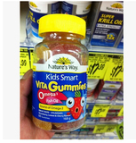 澳洲代购Nature's Way KidsSmart佳思敏儿童鱼油DHA软糖混合口味