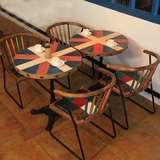 折叠餐桌组合长方形铁艺饭桌餐台餐桌椅户型办公桌伸缩圆桌实木