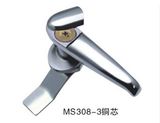 （厂家直销 ）把手锁 MS308-3十字铜芯 配电箱锁 开关柜门锁