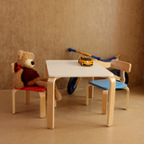 包邮Love儿童彩色桌椅桦木材质弯曲木设计幼儿园桌椅学习写字桌椅
