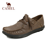 Camel/骆驼正品男鞋 系带真皮潮男士休闲鞋 日常英伦男士皮鞋