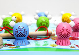 木制婴儿童3D磁性立体大号磁铁钓鱼 宝宝1-2-3岁幼儿益智亲子玩具
