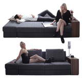 汇尚品众沙发床布艺可拆洗储物多功能两用沙发日式家具折叠沙发床