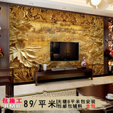 古埃伦大型壁画3d中式壁纸客厅木雕山水电视背景墙纸清明上河图