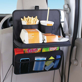 可爱创意 汽车用品后座椅背收纳袋置物箱 多功能挂袋车载餐台餐桌