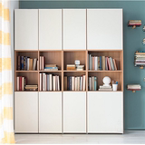 定制板式家具现代简约书柜自由组合带门创意办公室带柜书架 特价