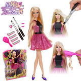 贝婷娜芭比娃娃梦幻美发卷发套装 儿童女孩玩具可换发型厂家批发