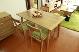起飞日式北欧纯实木餐桌橡木小户型餐厅1.3米1.5米客厅饭桌可定制