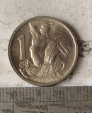 [赤膊] 捷克斯洛伐克 1克朗 1946 好品 钱币