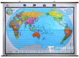 世界地图挂图贴图 2米X1.5米 高清彩印 会议室 商务办公室必备