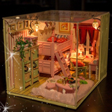 diy小屋手工拼装房子模型创意公主房制作建筑玩具女孩生日礼物