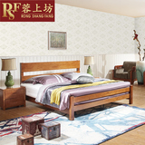 现代简约实木床1.5米1.8米柏木床全柏木实木双人床柏木家具卧室床