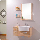 PVC浴室柜组合现货挂柜现代简约橡木小户型卫浴柜实木洗脸手盆柜