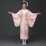 日式新款淑女气质日本樱花和服正装时尚演出服浴衣民族睡衣cos