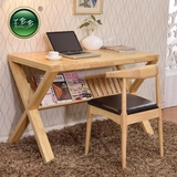 纯实木书桌简约现代日式宜家简约桌子写字台北欧式电脑桌顺丰包邮