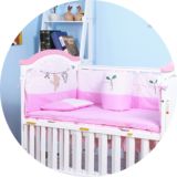 sweetbb婴儿床实木环保油漆多功能游戏欧式童床摇床带滚轮