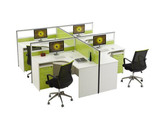 长沙办公家具简约时尚职员办公桌电脑四人屏风隔断组合工作位
