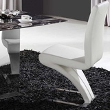 新款个性特色时尚简约Z型白色餐椅 餐厅舒适美人鱼座椅椅子 K303