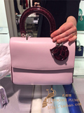 正品代购 Dior/迪奥2015新款女包 时尚鳄鱼皮裂纹手柄包盖手提包