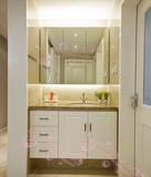 美欧式浴室柜组合橡木双盆卫浴柜实木落地柜 挂柜洗脸盆柜梳洗柜