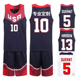 2014新款美国队男子梦十队篮球服USA梦之队科比/詹姆斯球衣促销