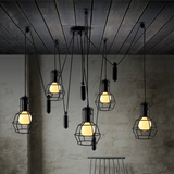 北欧多头工业吊灯复古loft客厅酒吧餐厅装饰灯具创意美式乡村吊灯